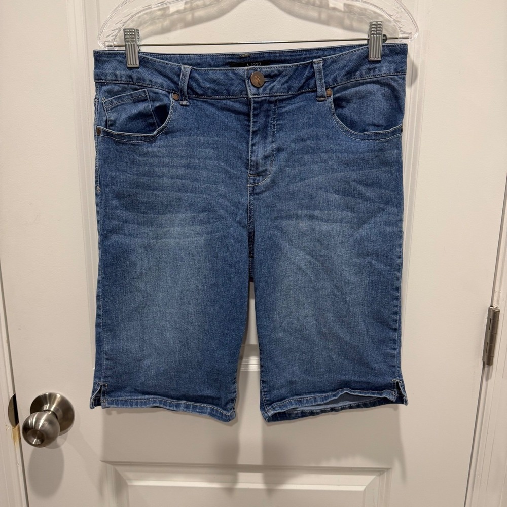 1822 Denim Womens Bermuda Shorts Stretch Denim Blue Size 16